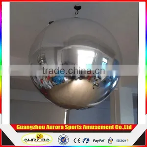 Custom Inflatable Hanging Color Mirror Ball Silver Ball For Festivial thumbnail-1