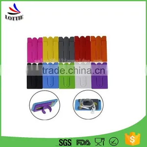 High Quality Custom Logo Promotional Silicon Card Holder for Phone thumbnail-1