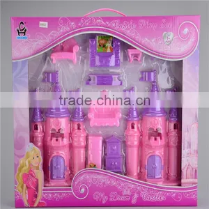 2016 New Fashion Kids Furniture Toy Plastic Castle Play Set thumbnail-1