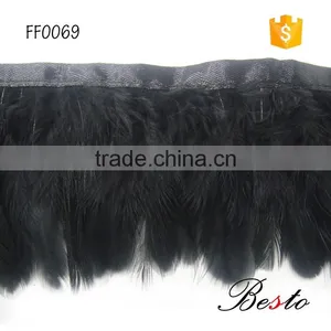 Clothes Decoration Dyed Black Feather for Carnival Party thumbnail-1