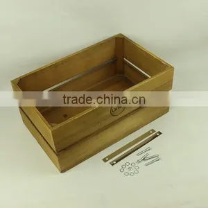 Natural Color Wooden Beer Crate thumbnail-3