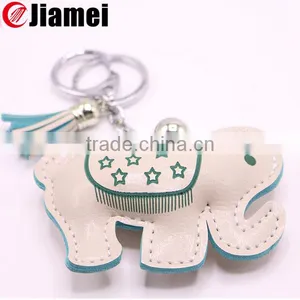 Keychain Leather Factory Cheap Custom Made Embossed Animal Leather Keychains thumbnail-1