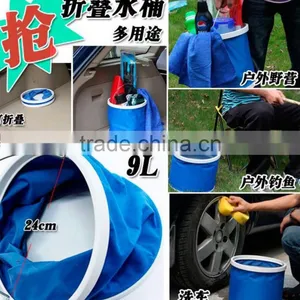OEM Portable Foldaway Bucket 9L Folding Bucket Folding Water Bucket thumbnail-6