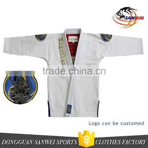 Cotton Judo gi With Embroidery and Woven Patches and Blank Bjj/kimono thumbnail-1