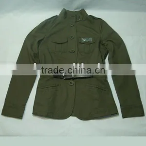 2012 Top Selling Army Style Green Coat thumbnail-1