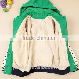 Girls Fashion Design Printed Thicken Zipper Sweatshirts thumbnail-4