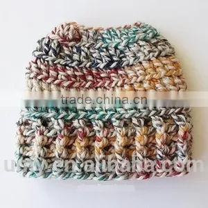 Pony Tail Crochet Pattern Messy Bun Hat thumbnail-1