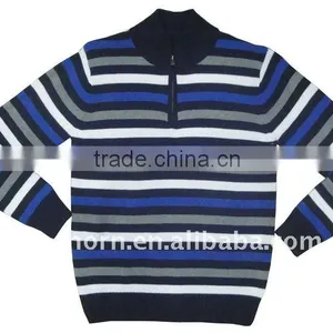 Mens Warm Winter Plain Knitted Pullover Sweater thumbnail-1