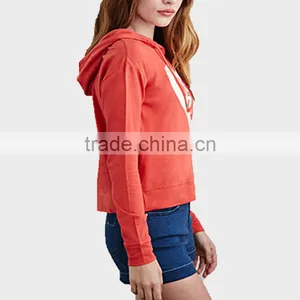 2015 Ladies Red Hoodies 100%Jersey thumbnail-3