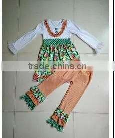 Wholesale Children's Boutique Clothing Best Selling Products 2017 in Usa Rural Style Girl Long Sleeve Suit thumbnail-1