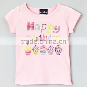 New Pink Girl T Shirts With Letters Cute Fancy Girls Tee Fancy Kids Clothes GT90423-20 thumbnail-1