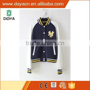 Lady Hot Sale Fashion Varsity Fleece Longsleeve Jackets thumbnail-1