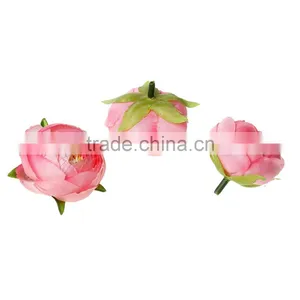 Custom Terylene Decoration Millinery Pink Factory Direct Artificial Flowers thumbnail-3