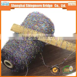 Fancy Hand Knitting Yarn Factory Wholesale 2017 New Fantasy Feather Yarn, Polyester Lurex Feather Yarn With Good Quality thumbnail-4