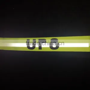 Cheap Custom Printing Magic Tape Elastic Reflective Armband Bracelets thumbnail-3