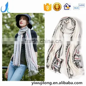 New Women Fashion Jacquard Scarf Lady Soft Winter Autumn Ethnic Scarves Shawl thumbnail-1