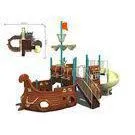 Toddlers Outside Wood Train Playground Equipment for Garden thumbnail-1