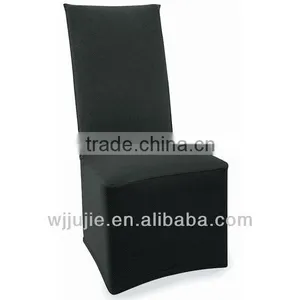 Stretch Pique Raven Black Dining Chair Cover thumbnail-1