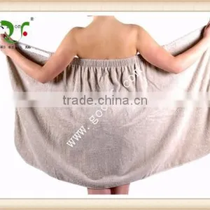 100 per Cent Cotton Bath Towel Wraps With Nylon Fastening ta thumbnail-1