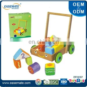 Best Popular Baby Boy Wooden Toy Lovely Funny Trolley thumbnail-1
