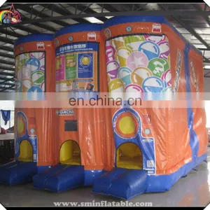 Exciting Inflatable Slide, Inflatable Game Machine Slide, Inflatable Slide With Three Exit for Sale thumbnail-1