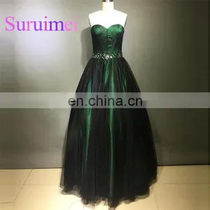 Sweetheart Neck Prom Dresses Hot Sale Tulle Ball Gown Evening Gowns Floor Length thumbnail-1