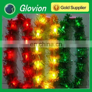 LED Flashing Flower Necklace Hawaii Lei for Night Party thumbnail-1
