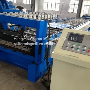 Roof Wall Panel IBR Trapezoidal Roll Forming Machine Metal PPGI Galvanized Steel Profile Lines thumbnail-1