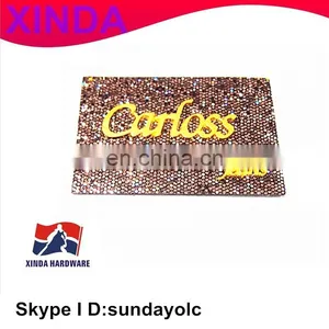 Custom Leather Patches, With Shinning Surface and Golden Hardware thumbnail-1
