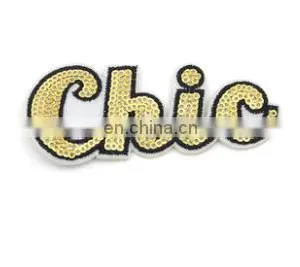 Eco-Friendly Feature and Embroidered Sequin Letter Word Applique thumbnail-5