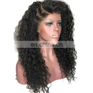 Brazilian Virgin Hair Preplucked Deep Wave Full Lace Human Hair Wig thumbnail-1