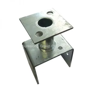 Galvanized Steel Building Material Hardware Heavy Duty Post Support Timber Connector thumbnail-3