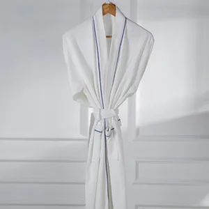 Eliya Beauty Salon Embroider Logo Women Bathrobe With Towel thumbnail-1