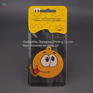 Wholesale Beautiful and Colourful Custom Design Paper Car Air Freshener by Double-sided Printing With Fragrance thumbnail-1