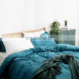 Top Sale Modern Trend Soft Fade Resistance Water Wash Cotton Duvet Cover Set thumbnail-4