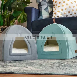 Multi-purpose Foldable Nonskid Cotton Slumber 2 in 1 Cat Bed For Pet thumbnail-5