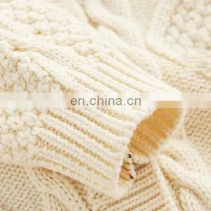 Long Sleeve Cotton Jumpsuit Plain Color Knit Baby Rompers thumbnail-4
