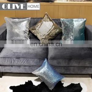 Fashion Decorative Glitter Mermaid Reversible DIY Sequin Sofa Cushions Pillow thumbnail-2