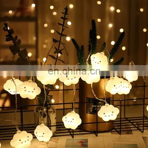 Lovely Smiling Cloud Style 10 Lights Kids Battery String Lights thumbnail-1