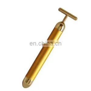 Vibrator T Shape 24k Gold Beauty Bar Skin Care Mini Vibrator Roller thumbnail-4