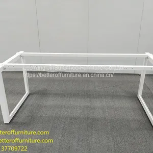 Office Desk Steel Frame Wooden Top Combination Office Workstation thumbnail-2