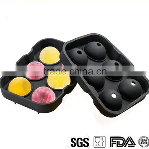 Wholesale High Quanlity Silicone 6 Cavity Personalized Custom Large Ice Cube Tray thumbnail-4
