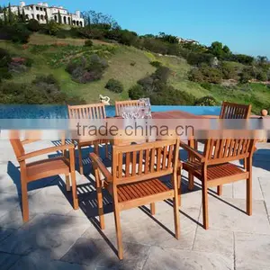 Eucalyptus Wood Outdoor Furniture - KD Full Set Furniture - Modern Garden Furniture thumbnail-1