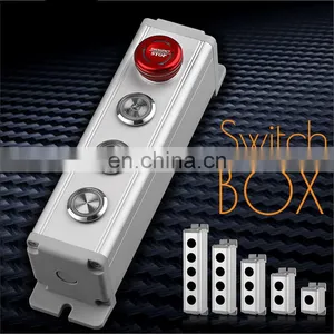 16mm/19mm/22mm Waterproof Aluminium Alloy Metal Push Button Switch Box With Outdoor Power Control Box thumbnail-1