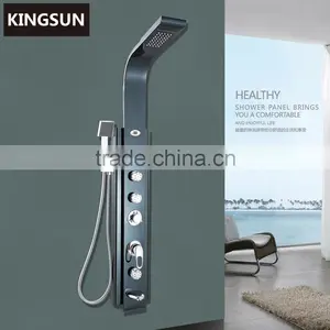 Modern Design Wall Mounted Bathroom Decoration Waterproof Shower Panel With Led Lights thumbnail-1