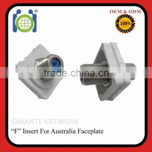 F Type Connector for tv Antenna Female With 120 Type Face Plate thumbnail-1