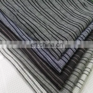 Pure Linen Striped Dress Fabric Yarn-dyed Linen Striped Fabric thumbnail-3