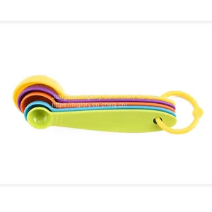 Wholesale 5 Pieces Reusable & Washable Plastic Colorful Measuring Spoon thumbnail-4