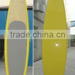 14' SUP Race Paddle Boards AKU Shaping Epoxy Boards Red Rail Bamboo Race Board thumbnail-1