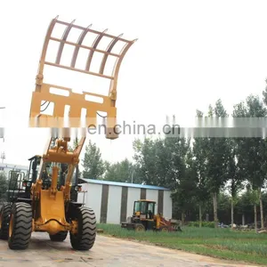 Promotion Heavy Duty 5 TON 655D Sugar Cane Grapple Front Loader Log Wood Grapple Loader With CE thumbnail-3